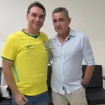 Coronel Barbosa grava vídeo com Flávio Bolsonaro e debate segurança pública